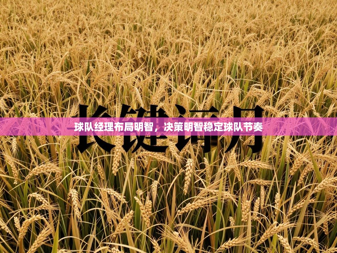球队经理布局明智，决策明智稳定球队节奏